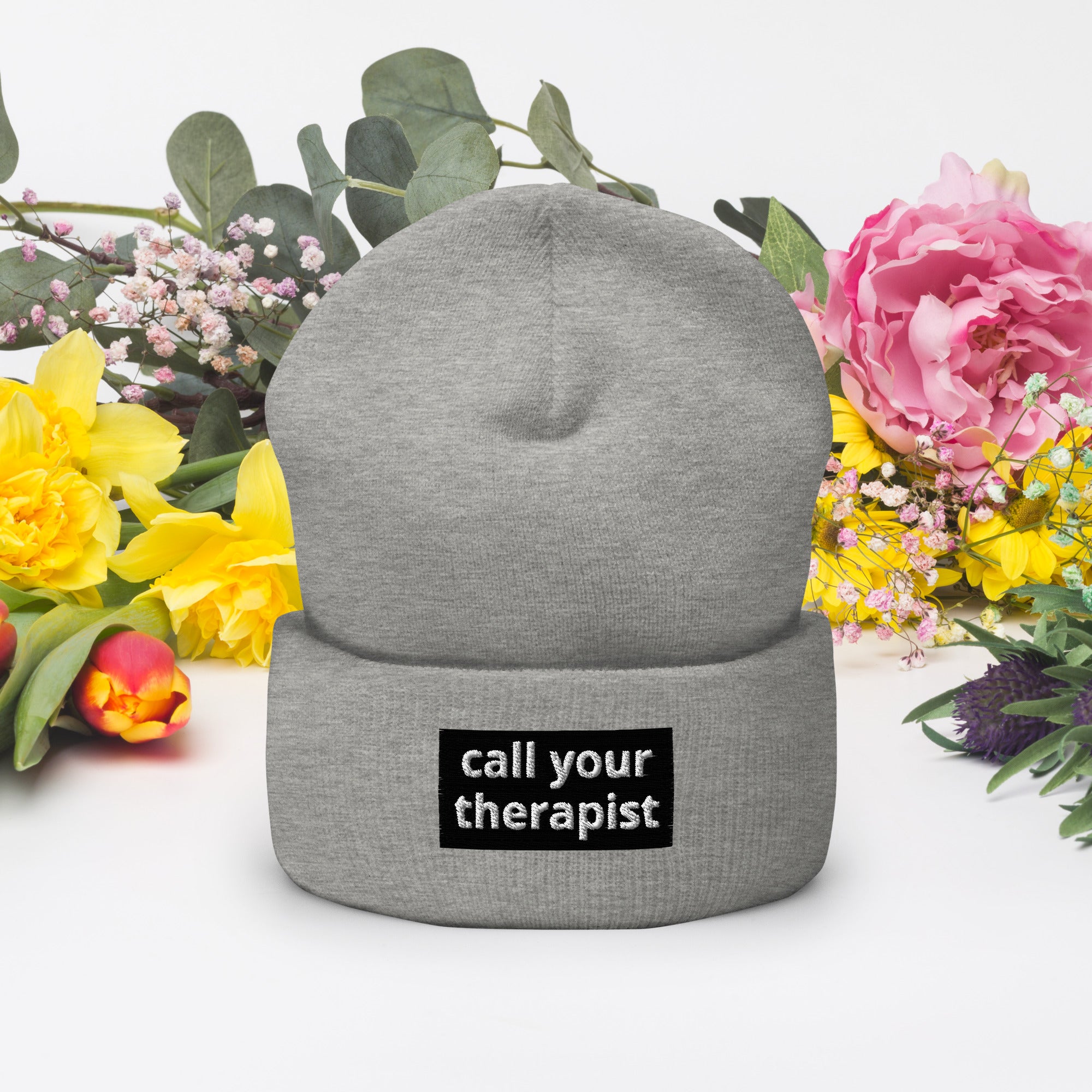 Call your therapist Beanie